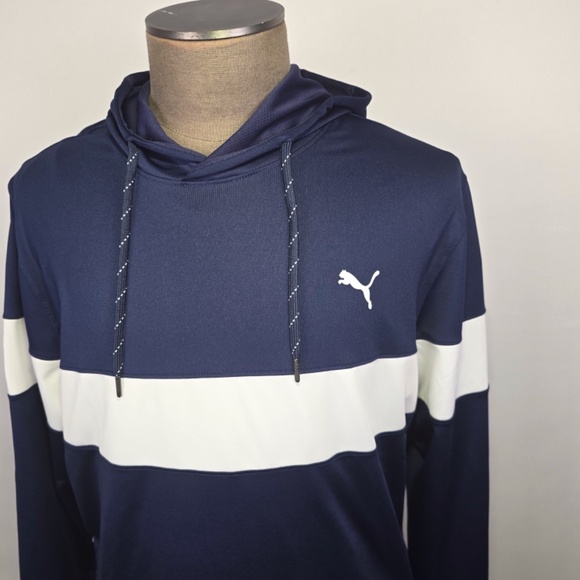 PUMA MATTR Colorblock Golf Hoodie Fast Drying Breathable Pullover Mens Large - Picture 2 of 8